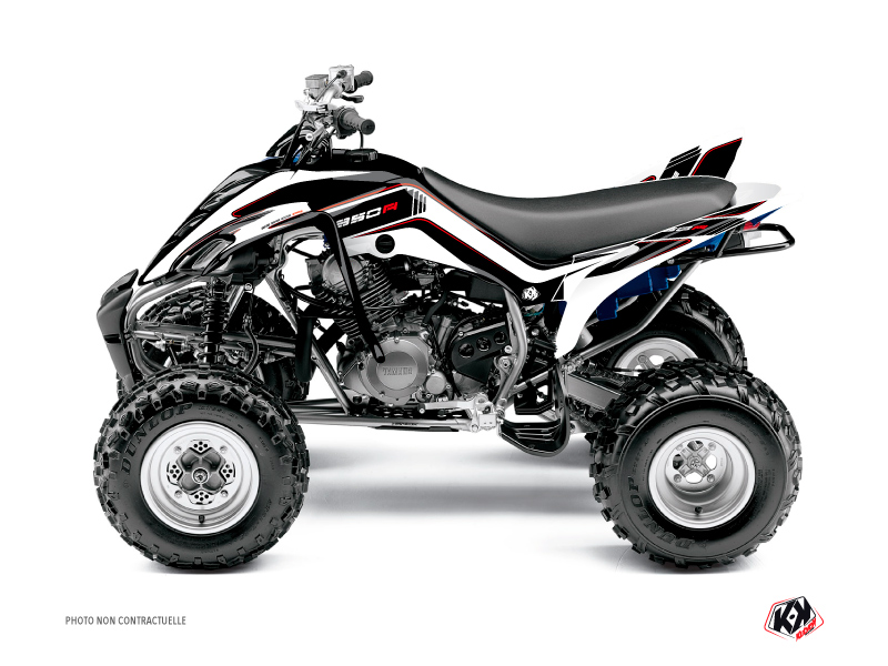 Yamaha 350 Raptor ATV Corporate Graphic Kit Black