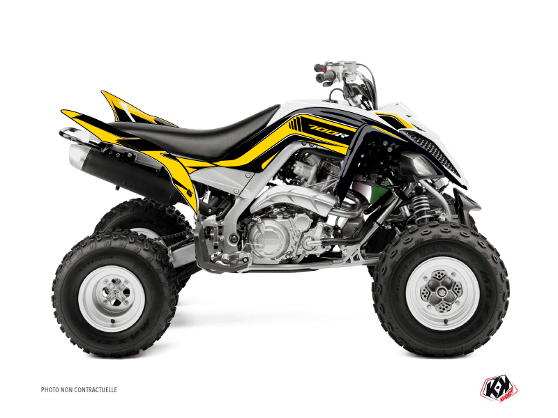 Yamaha 700 Raptor ATV Corporate Graphic Kit Yellow 60th Anniversary
