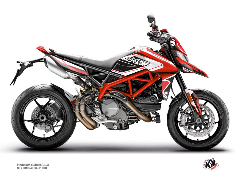 Kit Déco Moto Corsa Ducati Hypermotard Rouge