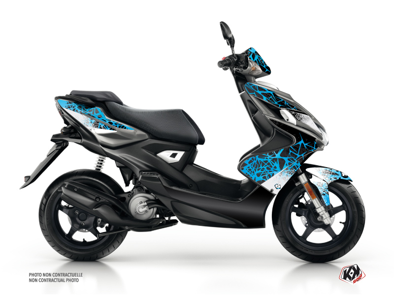 Yamaha Aerox Scooter Cosmic Graphic Kit Blue