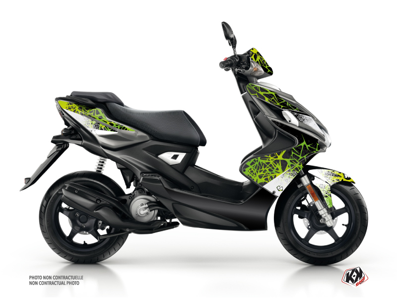Yamaha Aerox Scooter Cosmic Graphic Kit Green