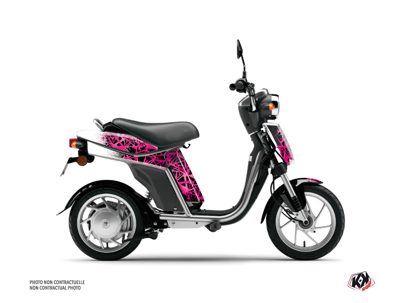 Yamaha Eco-3 Scooter Cosmic Graphic Kit Pink
