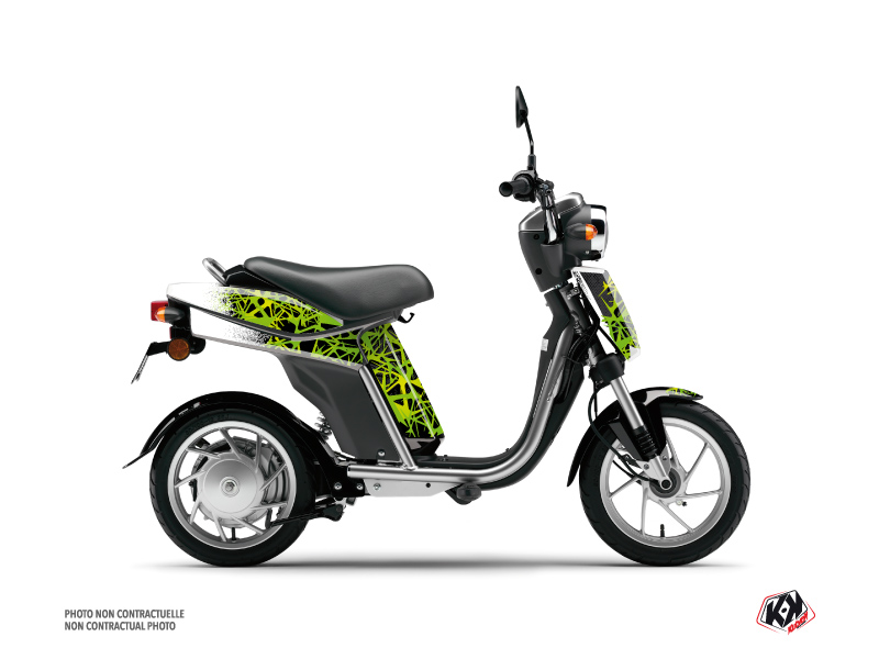 Yamaha Eco-3 Scooter Cosmic Graphic Kit Green