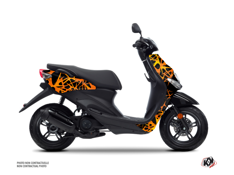 Yamaha NEOS Scooter Cosmic Graphic Kit Orange