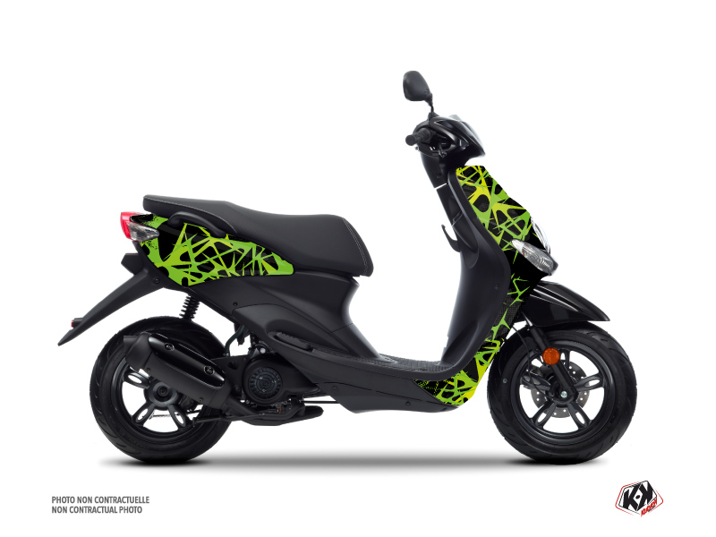 Yamaha NEOS Scooter Cosmic Graphic Kit Green