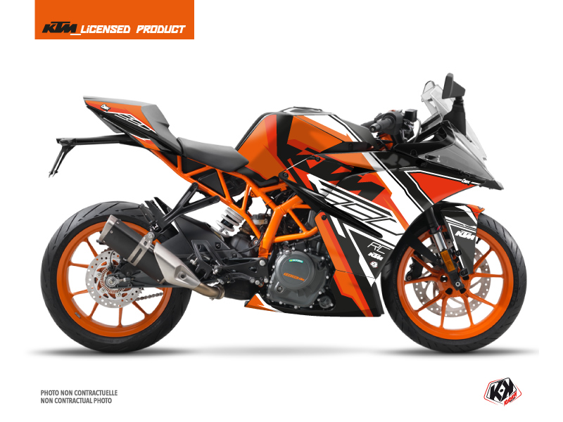 KTM 390 RC Street Bike Crux Graphic Kit Orange