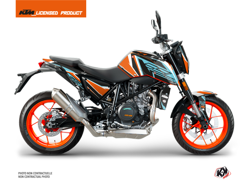 Kit Déco Moto Crux KTM Duke 690 R Orange Bleu