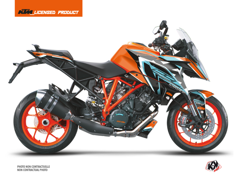 Kit Déco Moto Crux KTM Super Duke 1290 GT Orange Bleu