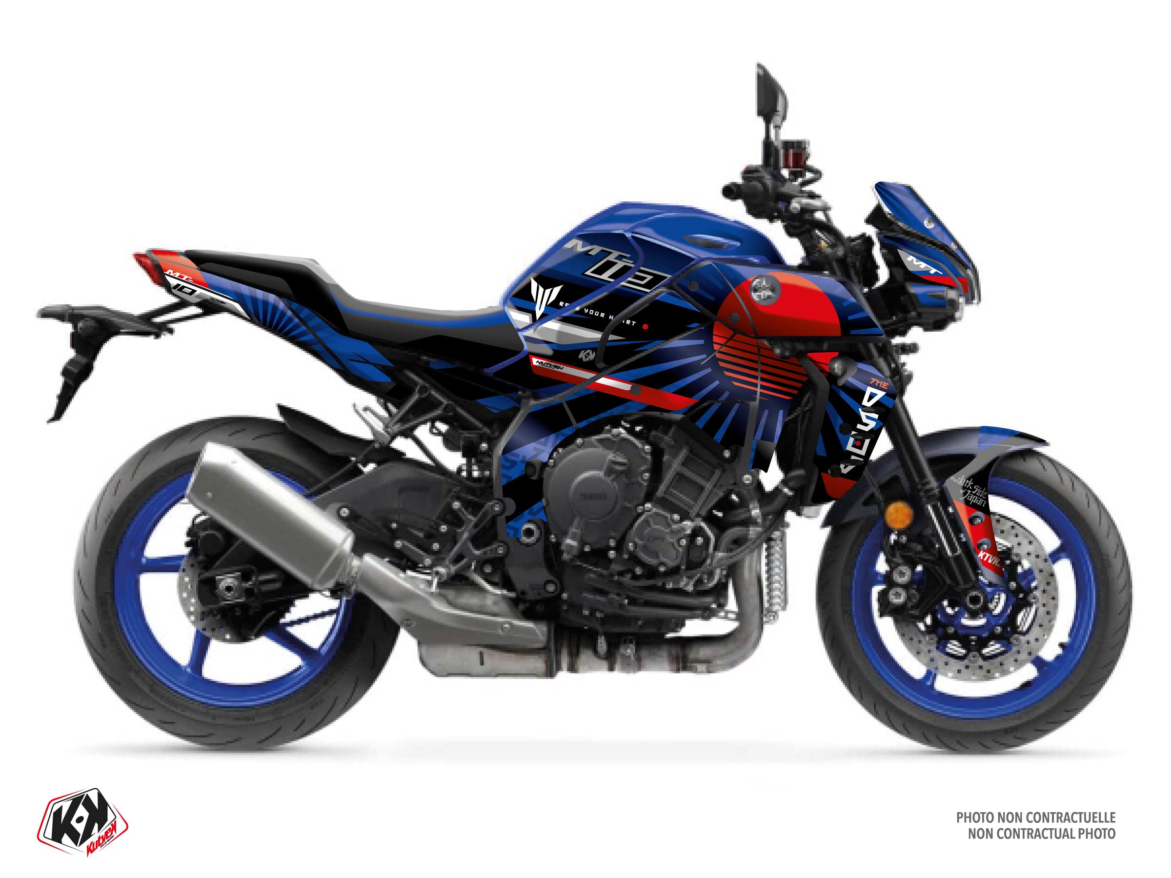 KIT DÉCO MOTO DARKSIDE YAMAHA MT 10 BLEU