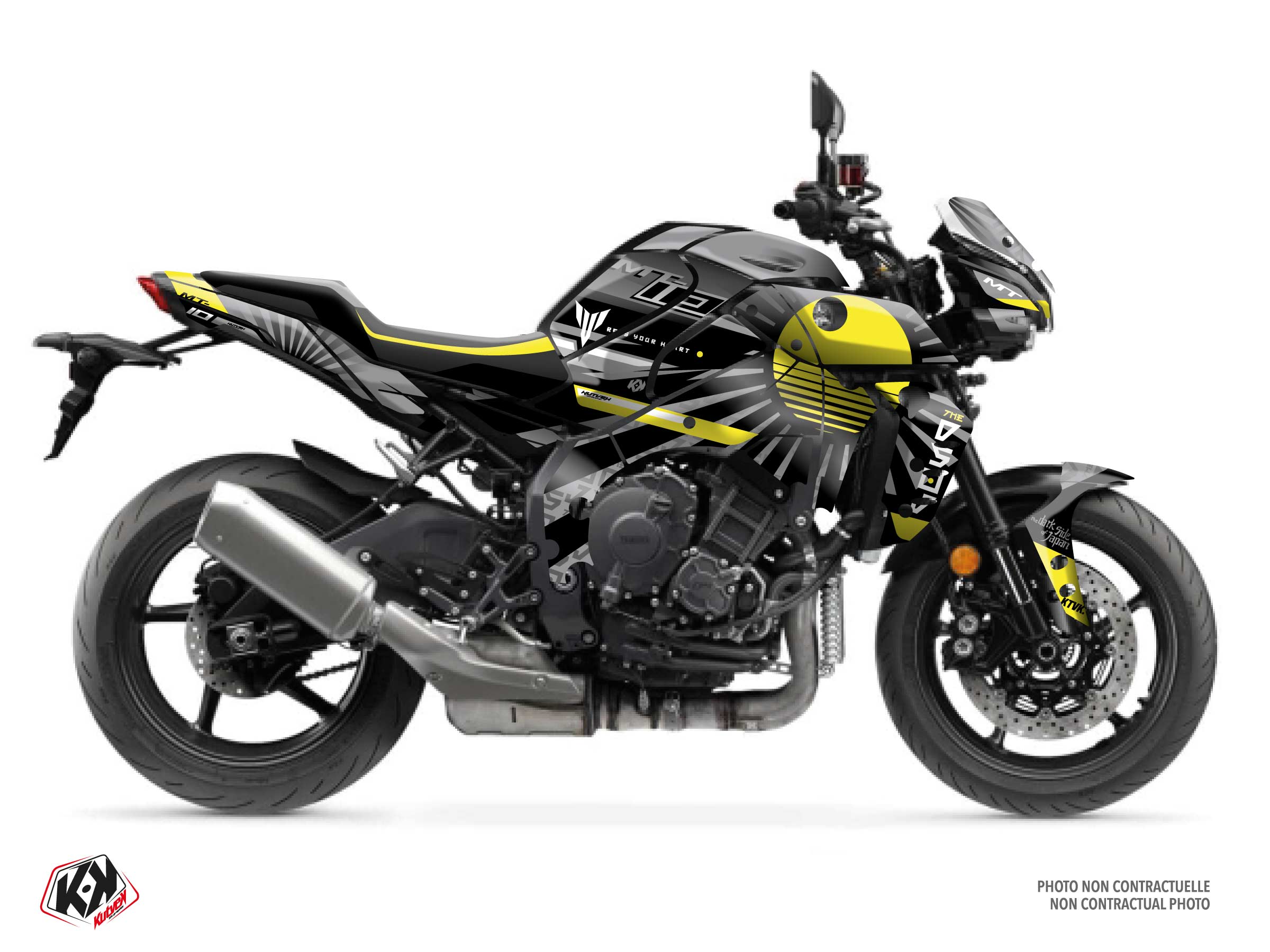 KIT DÉCO MOTO DARKSIDE YAMAHA MT 10 JAUNE