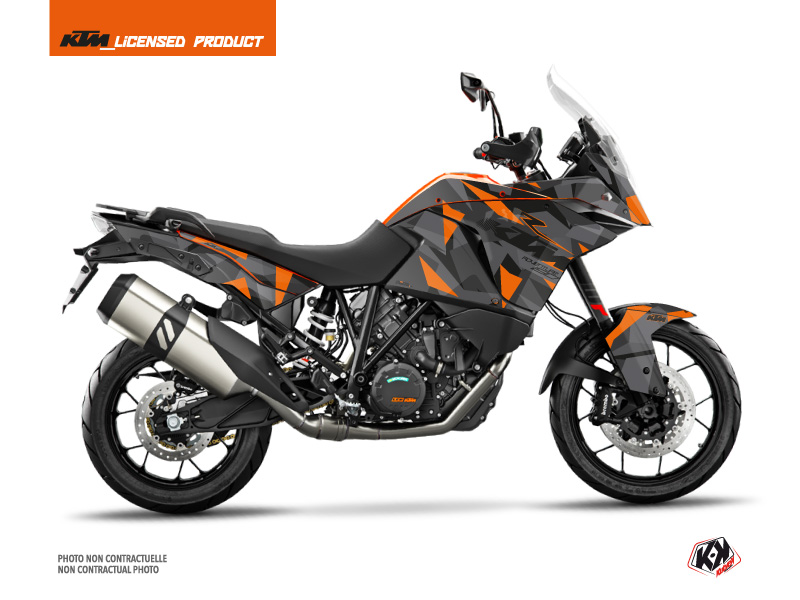 KTM 1190 Adventure Street Bike Delta Graphic Kit Black Orange