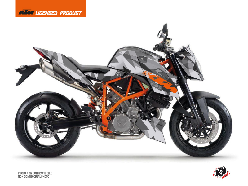 Kit Déco Moto Delta KTM Super Duke 990 R Gris Orange