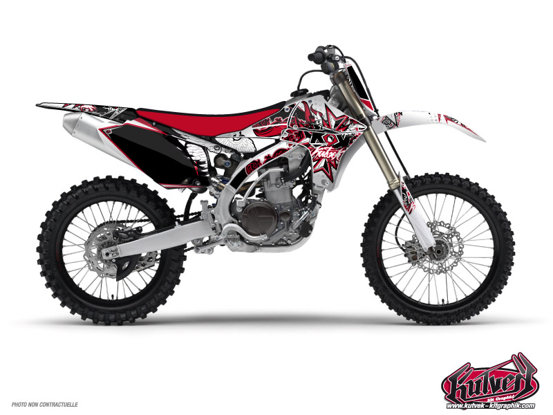 Yamaha 125 YZ Dirt Bike Demon Graphic Kit Red