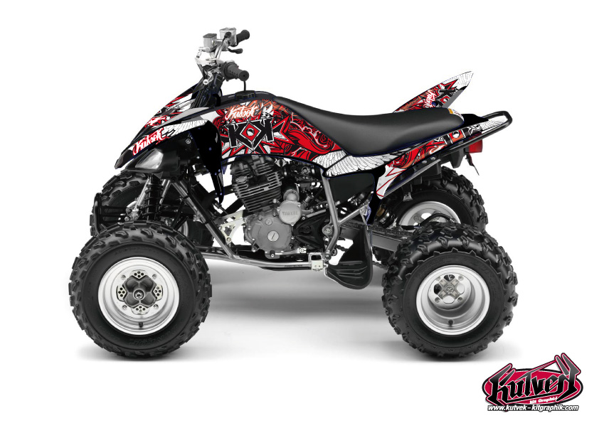 Kit Déco Quad Demon Yamaha 250 Raptor Rouge