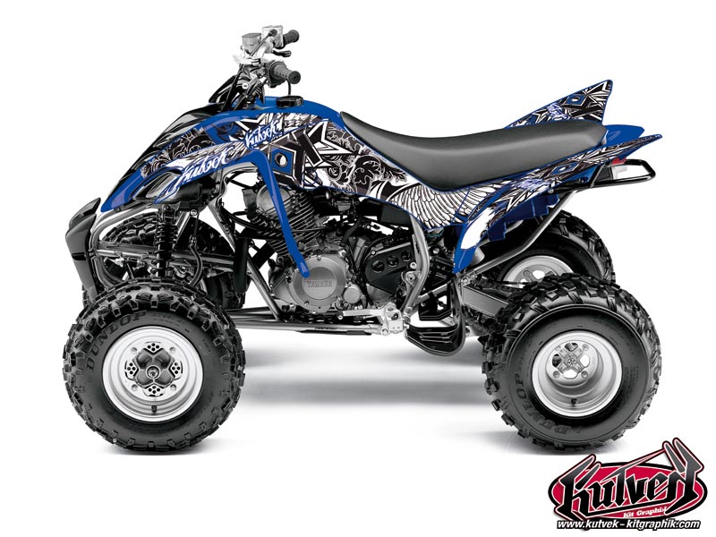 Yamaha 350 Raptor ATV Demon Graphic Kit Blue