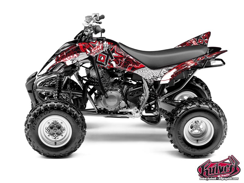 Yamaha 350 Raptor ATV Demon Graphic Kit Red
