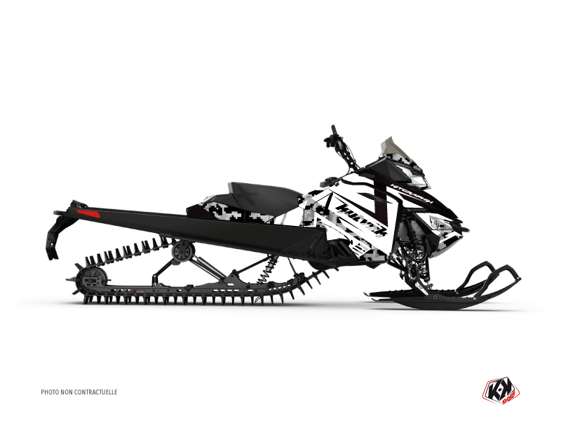 Skidoo REV-XP Snowmobile Digikamo Graphic Kit White