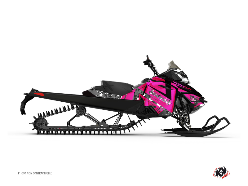 Skidoo REV-XP Snowmobile Digikamo Graphic Kit Pink