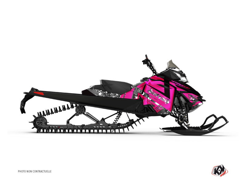 Kit Déco Motoneige Digikamo Skidoo REV-XP Rose