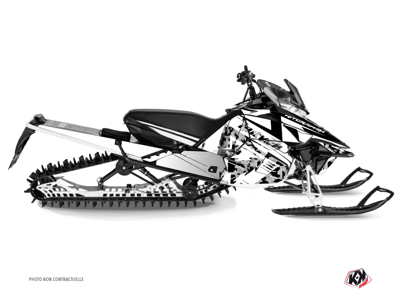 Yamaha SR Viper Snowmobile Digikamo Graphic Kit White