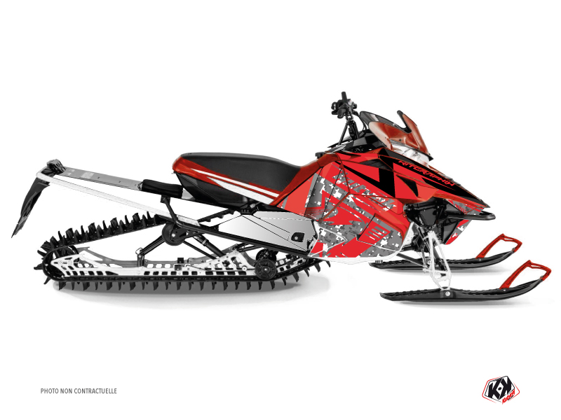 Yamaha SR Viper Snowmobile Digikamo Graphic Kit Red