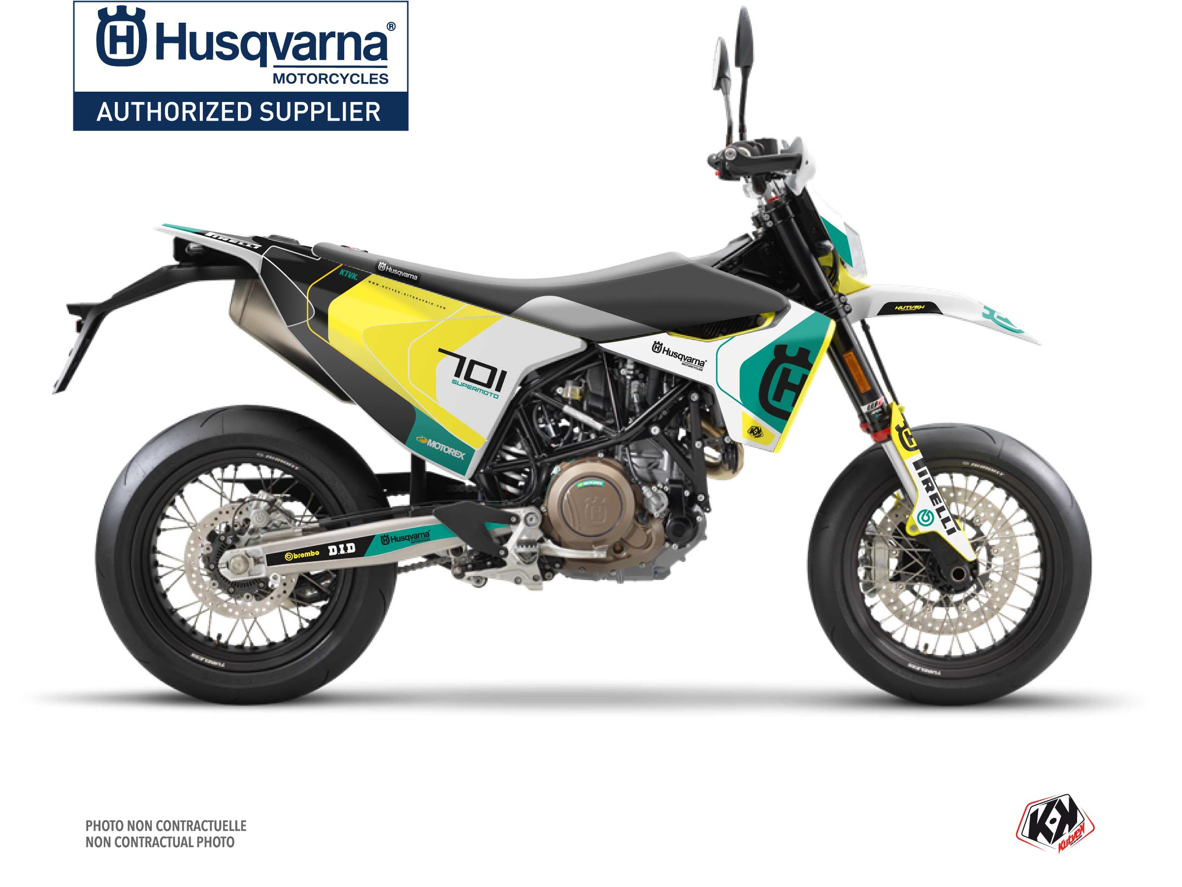 Husqvarna 701 Supermoto Dirt Bike Diskovery Graphic Kit Green