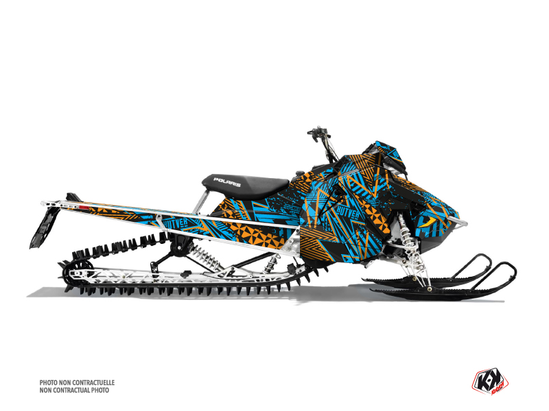 Polaris Axys Snowmobile Dizzee Graphic Kit Blue