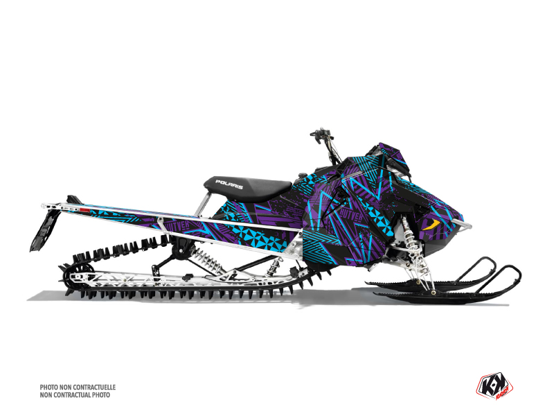 Polaris Axys Snowmobile Dizzee Graphic Kit Purple