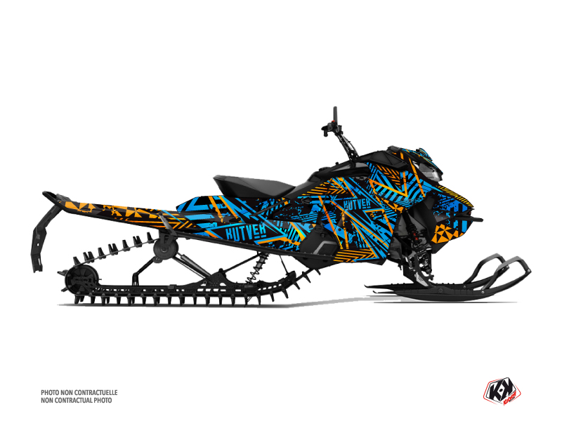 Skidoo Gen 4 Snowmobile Dizzee Graphic Kit Blue