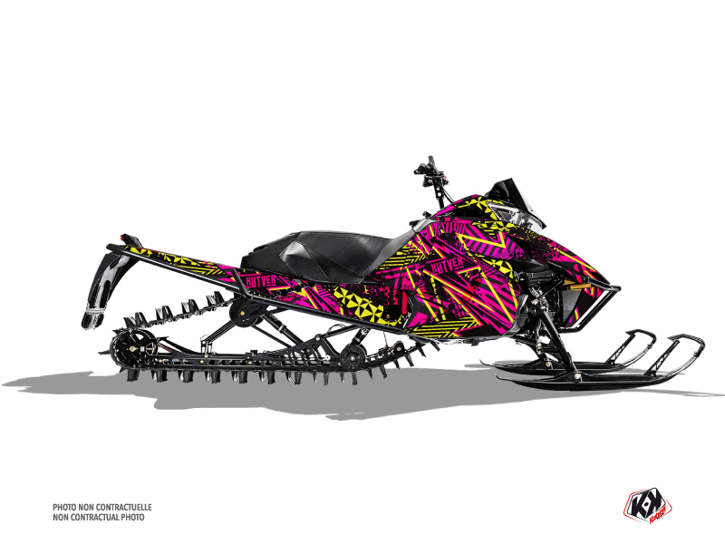 Arctic Cat Pro Climb Snowmobile Dizzee Graphic Kit Pink