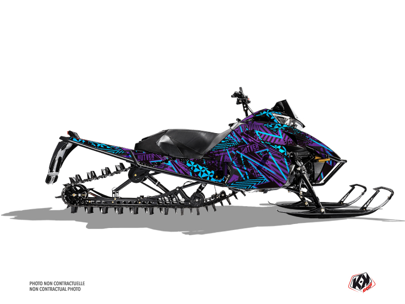 Arctic Cat Pro Climb Snowmobile Dizzee Graphic Kit Purple