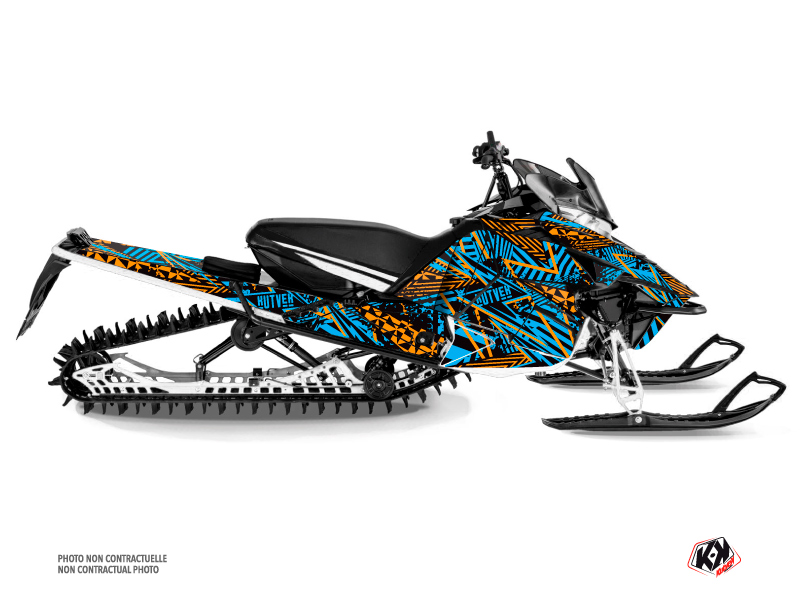 Yamaha Sidewinder Snowmobile Dizzee Graphic Kit Blue