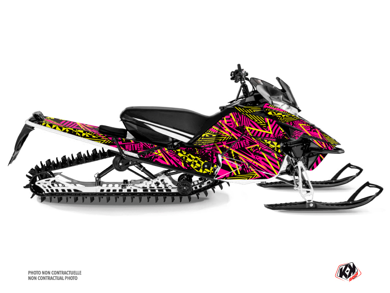 Yamaha Sidewinder Snowmobile Dizzee Graphic Kit Pink