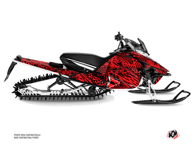 Yamaha Sidewinder Snowmobile Dizzee Graphic Kit Red