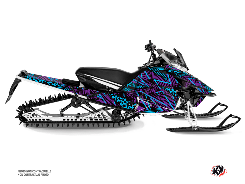 Yamaha Sidewinder Snowmobile Dizzee Graphic Kit Purple