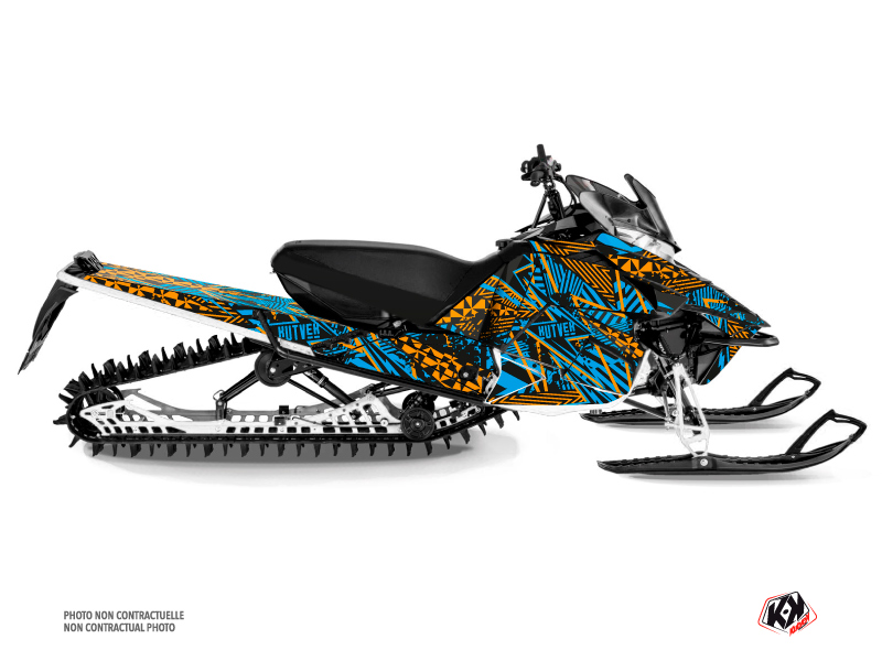 Yamaha SR Viper Snowmobile Dizzee Graphic Kit Blue