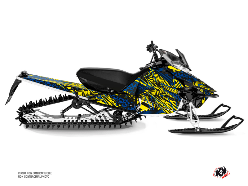 Yamaha SR Viper Snowmobile Dizzee Graphic Kit Yellow