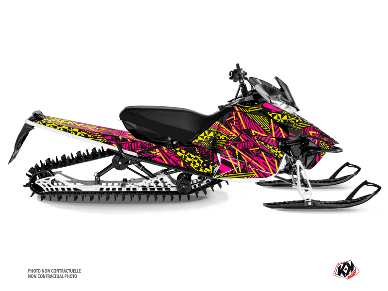 Yamaha SR Viper Snowmobile Dizzee Graphic Kit Pink