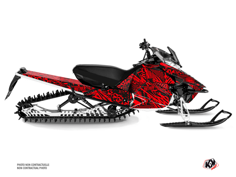Yamaha SR Viper Snowmobile Dizzee Graphic Kit Red