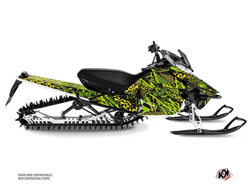 Yamaha SR Viper Snowmobile Dizzee Graphic Kit Green