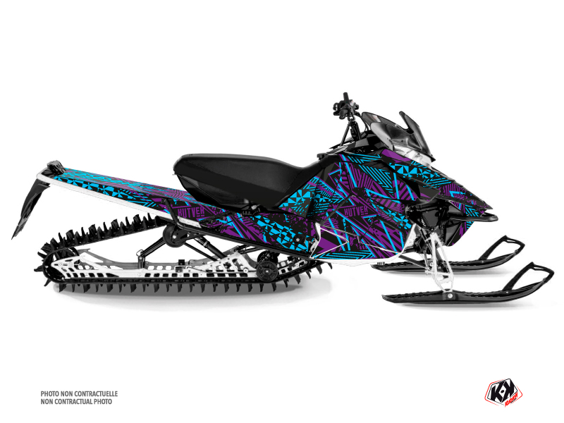 Yamaha SR Viper Snowmobile Dizzee Graphic Kit Purple
