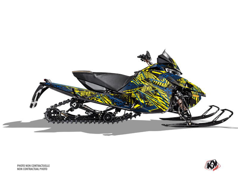 Arctic Cat Thundercat Snowmobile Dizzee Graphic Kit Yellow