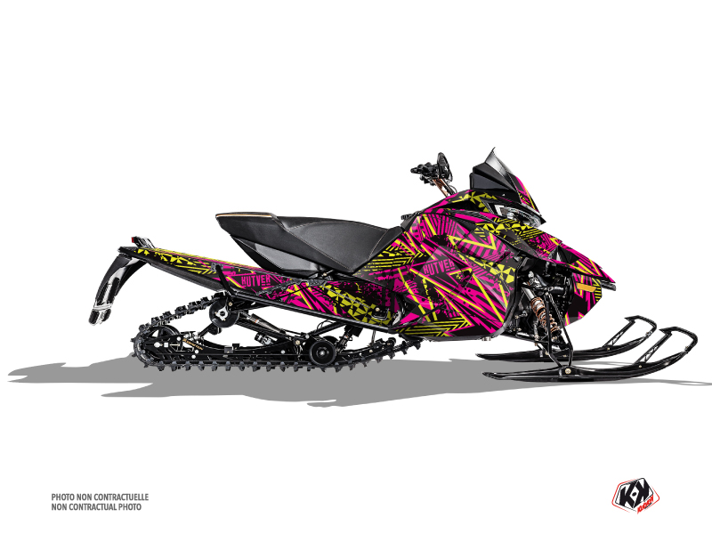 Arctic Cat Thundercat Snowmobile Dizzee Graphic Kit Pink