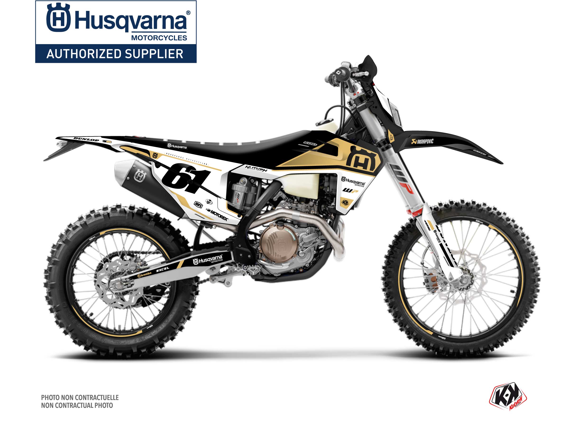 Husqvarna 125 TE Dirt Bike D-SKT Graphic Kit Sand
