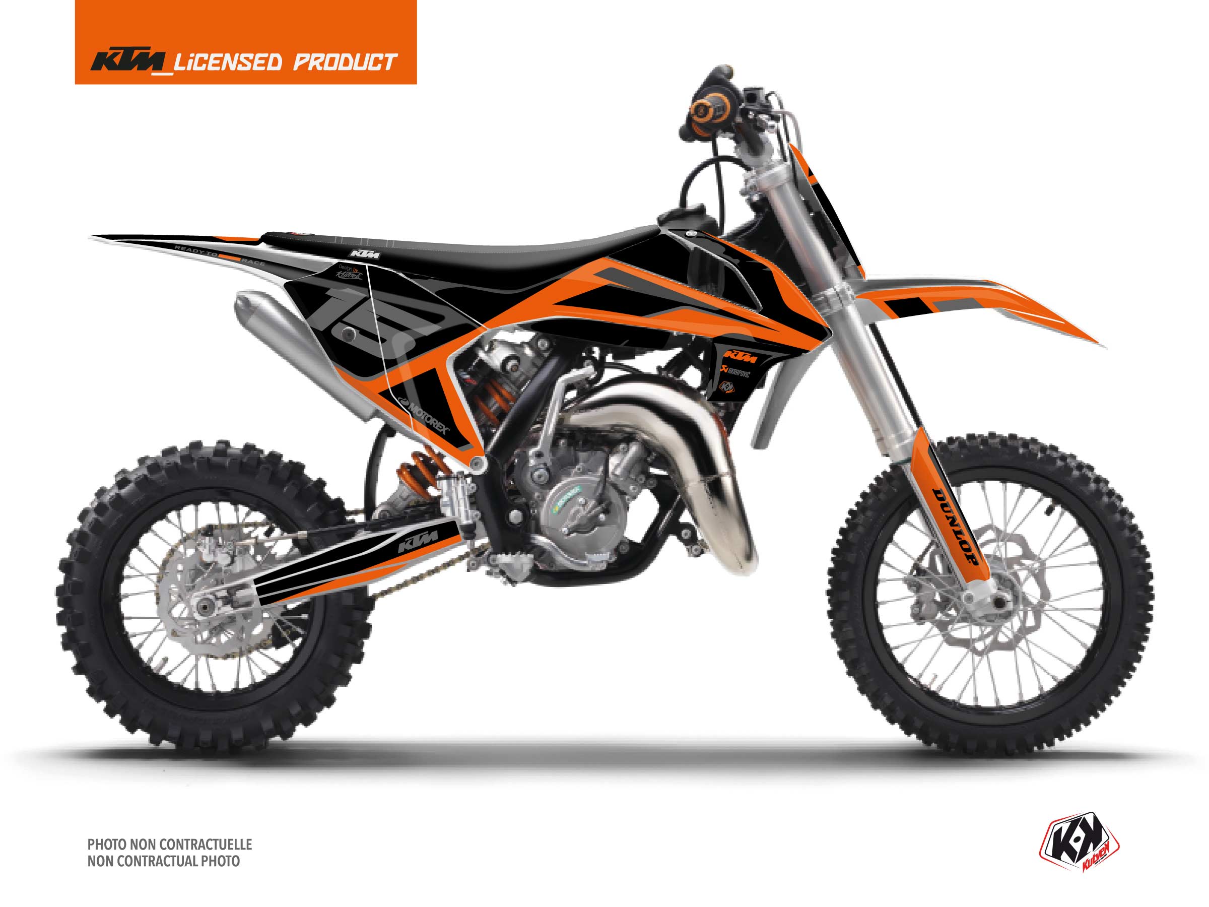 Kit Déco Moto Cross DNA KTM 65 SX Orange