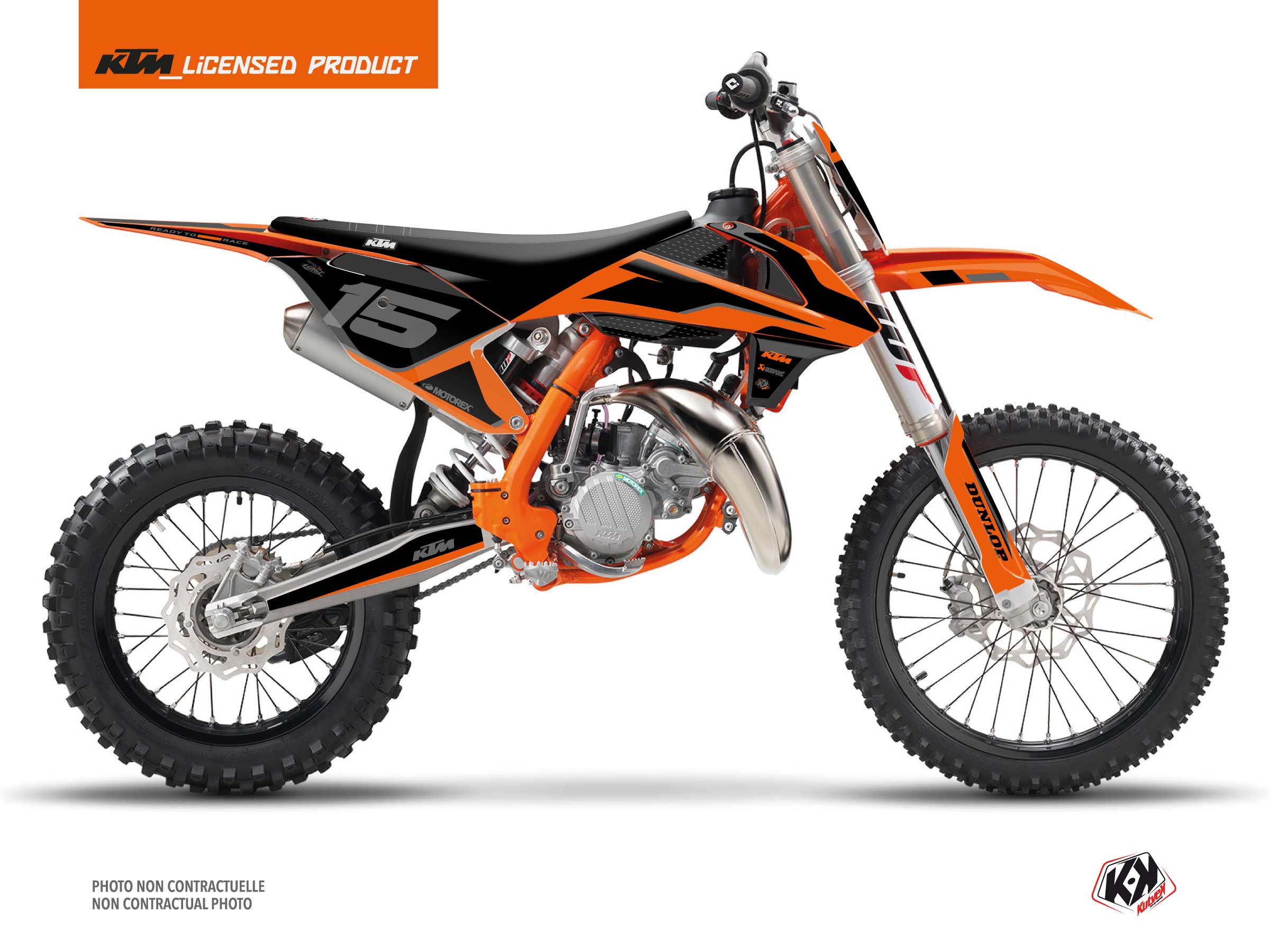 Kit Déco Moto Cross DNA KTM 85 SX Orange