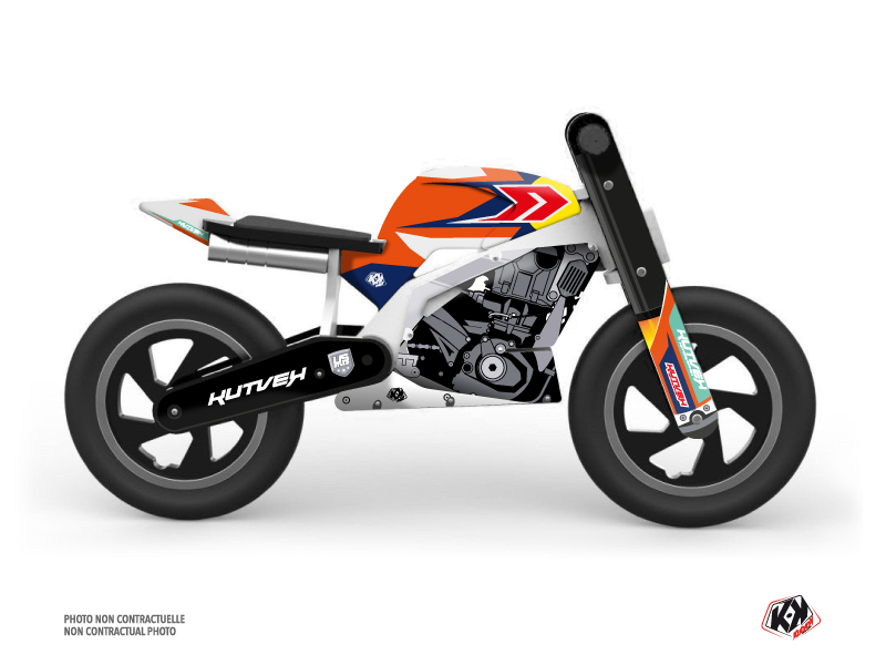 Balance Bike + KUTVEK US STYLE Graphic Kit Orange
