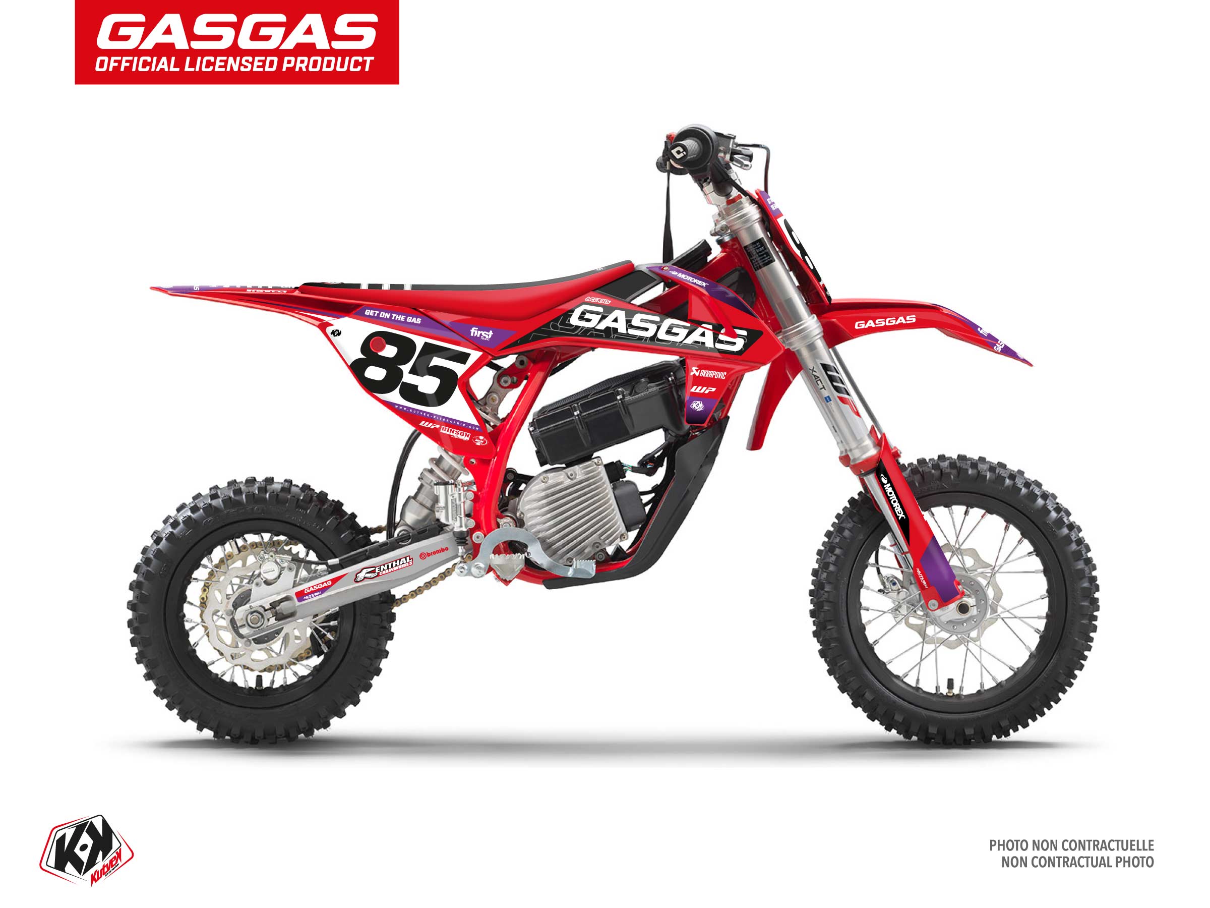 Gasgas Mc-e 5 Dirt Bike Drop Graphic Kit Red