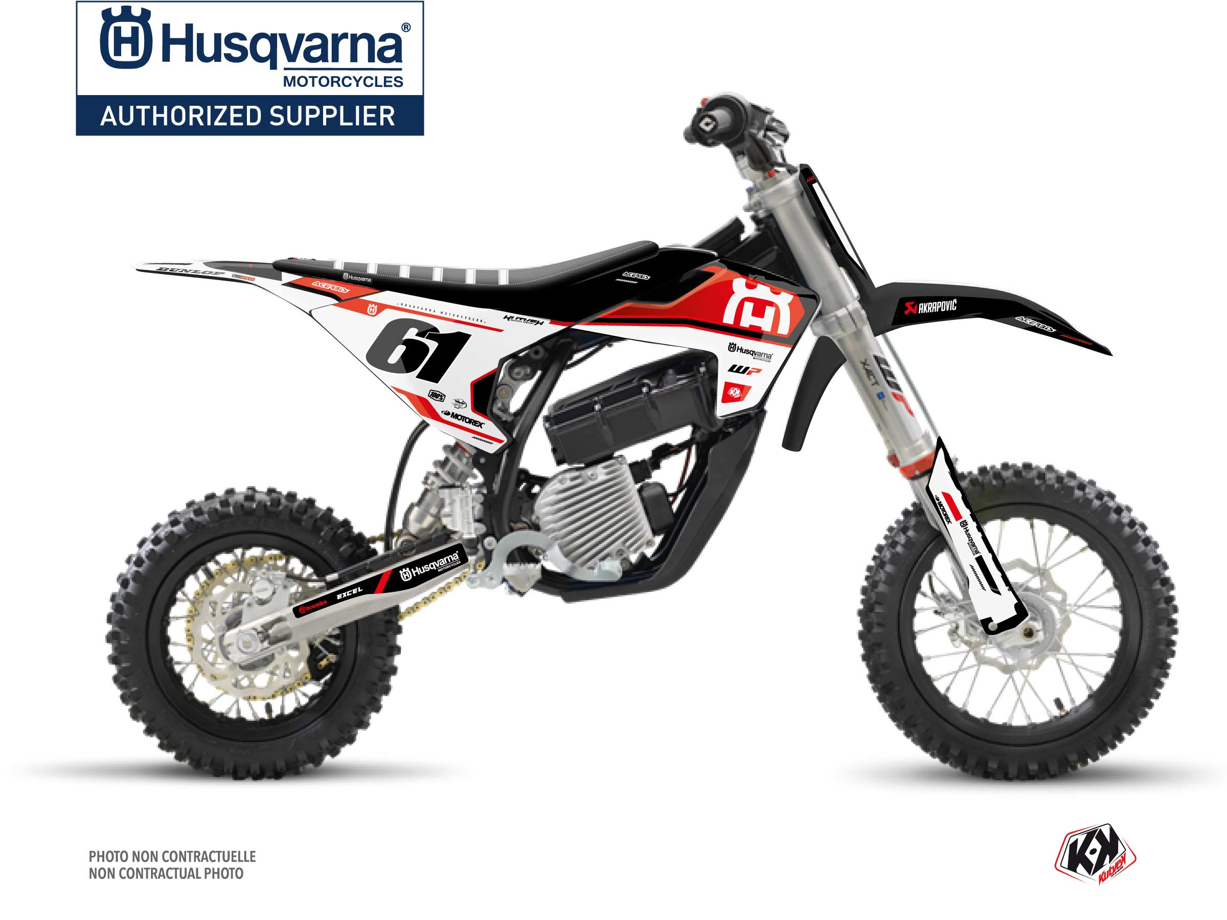 Kit Déco Moto Cross D-SKT Husqvarna EE-5 Rouge