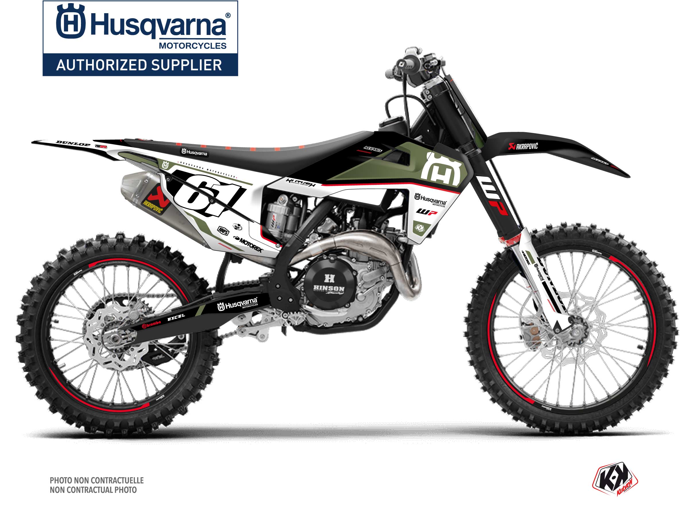 Husqvarna FC 250 Dirt Bike D-SKT Graphic Kit Kaki